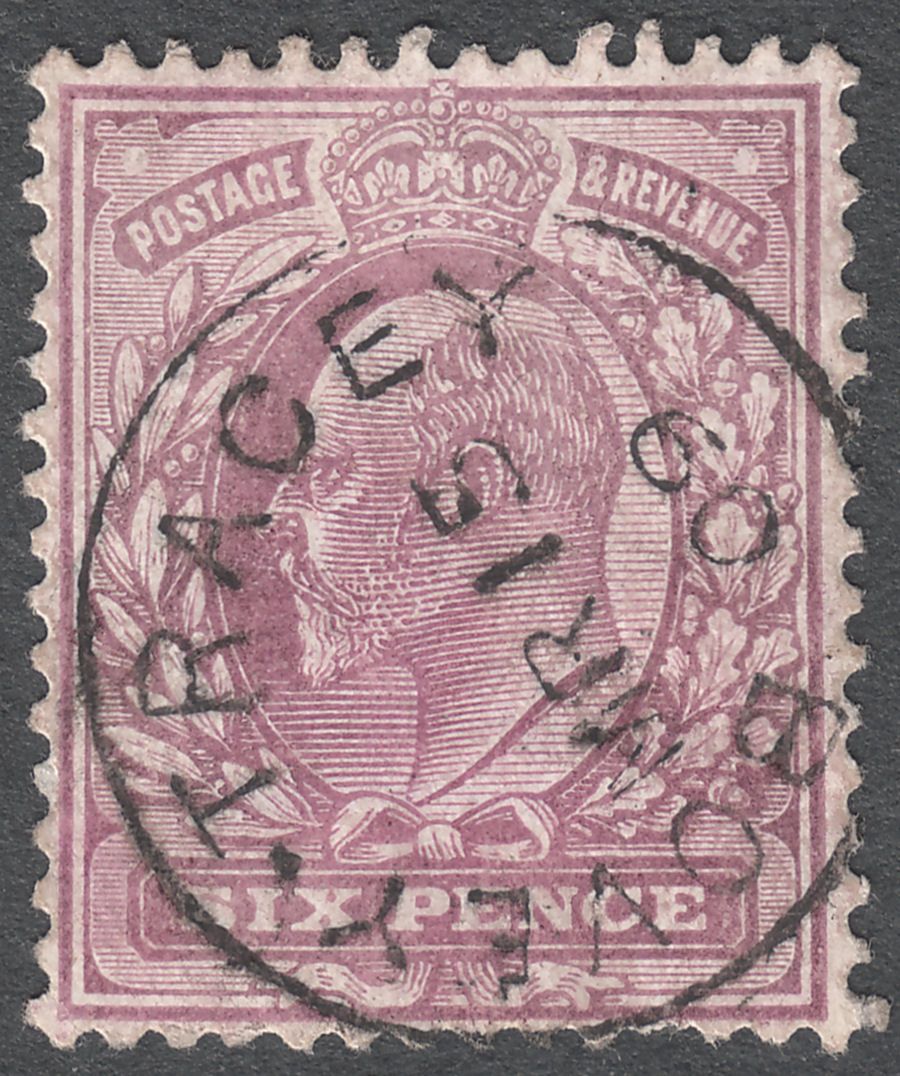 King Edward VII 1906 6d Pale Dull Purple on Chalky Paper Used SG245a