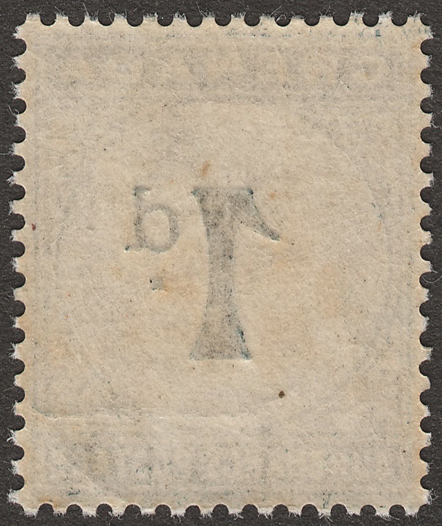Grenada 1892 QV Postage Due 1d Blue-Black Mint SG D1