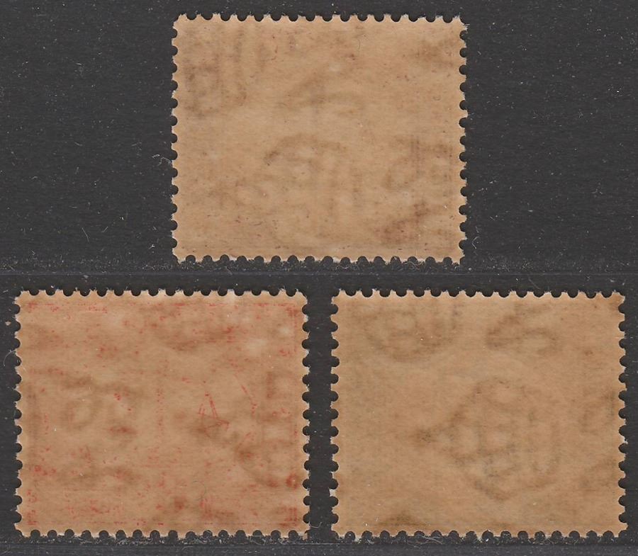 Hong Kong 1946-56 Postage Due wmk Sideways Selection to 6c Mint toned gum