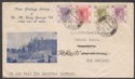 Hong Kong 1937 KGVI 50c 30c 15c 10c Illustrated Graca & Co First Day Cover - NZ