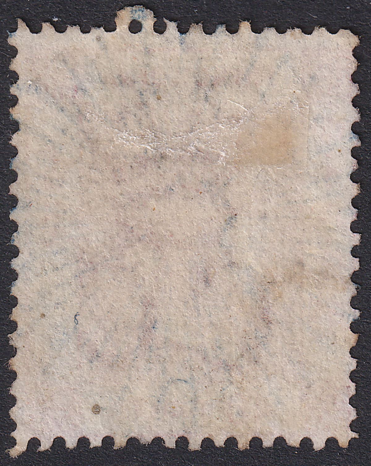 Hong Kong 1863 QV 48c Rose Used with Shanghai Blue Sunburst Postmark SG Z781