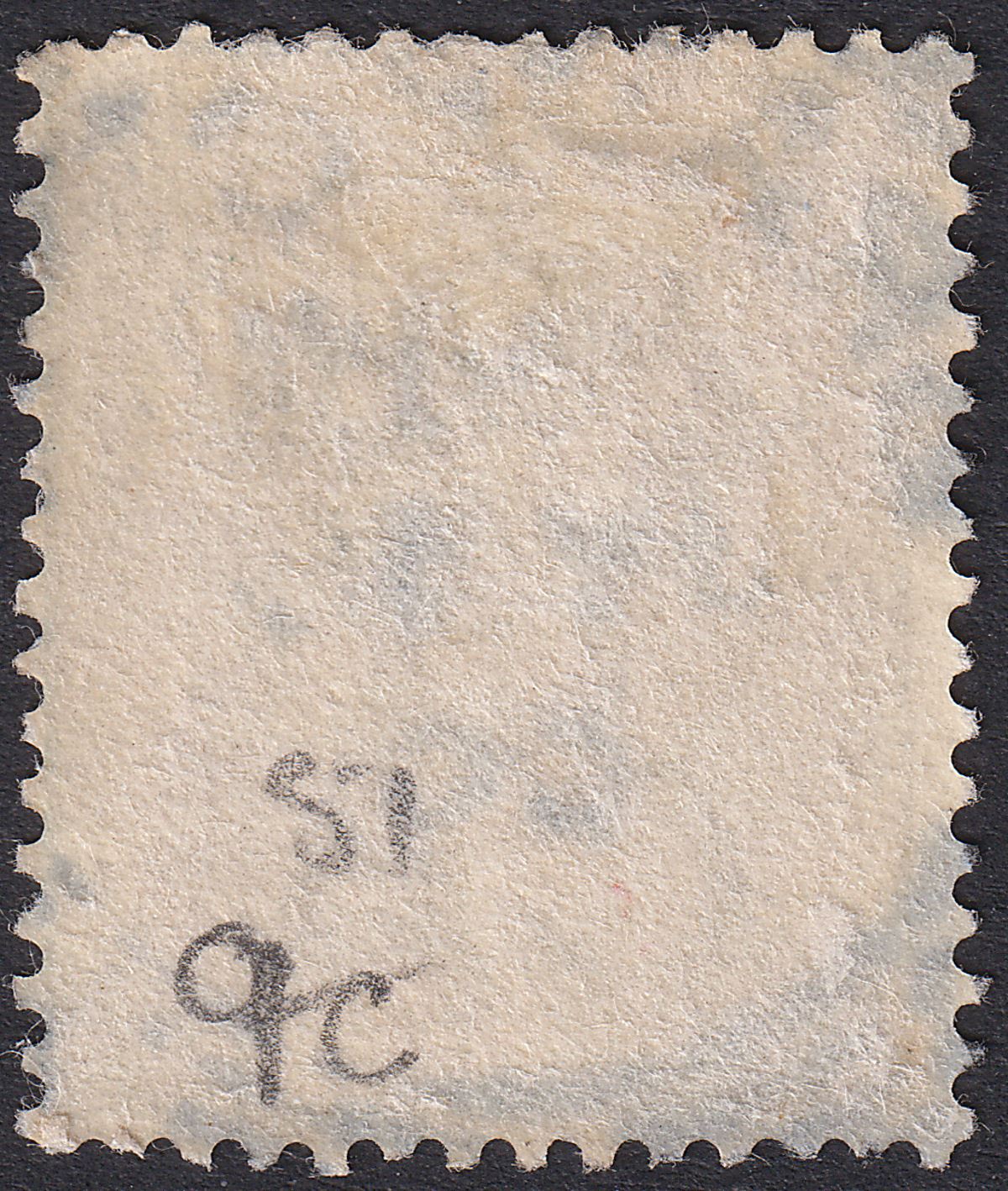Hong Kong 1896 QV 4c Slate-Grey Used SG34 w BRADFORD UK Squared Circle Postmark