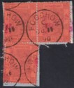 Hong Kong 1898 QV 10c x3 Used on Piece FOOCHOW Postmarks + pink HSBC Chop