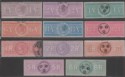 Click for more photos and details India 1868 QV Revenue Special Adhesives Selection to 6r Used