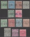 Click for more photos and details India 1869-91 QV Telegraph Selection to 50R Used Halves