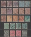 Click for more photos and details India 1860-74 Queen Victoria Watermarked Selection to 1r Used