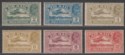 Click for more photos and details India 1929 King George V Airmail Set Mint SG220-225 cat £50