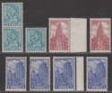 Click for more photos and details India 1950-51 Typo Archaeology Set with Shades Mostly Mint SG333-333c cat £20+