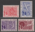 Click for more photos and details India 1950 Inauguaration of Republic Set Mint SG329-332 cat £38