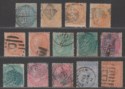 Click for more photos and details India 1865-90 Queen Victoria Selection to 8a Used