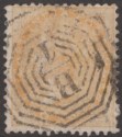 Click for more photos and details India 1863 Queen Victoria Unwatermarked 2a Yellow Used SG43 cat £55