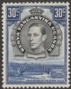 Kenya Uganda Tanganyika 1938 KGVI 30c Black and Violet-Blue p13¼ Mint SG141