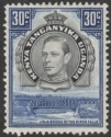 Kenya Uganda Tanganyika 1938 KGVI 30c Black and Violet-Blue p13¼ Mint SG141