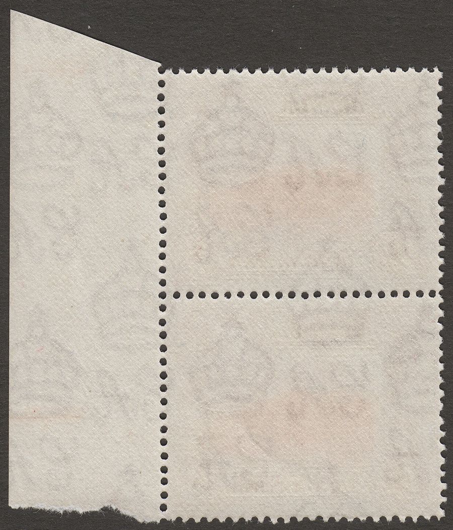 Kenya Uganda Tanganyika 1944 KGVI 2sh p13¾ x 13¼ Pair Mint SG146b