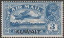 Click for more photos and details Kuwait 1933 KGV Airmail 3a Blue Overprint Mint SG32