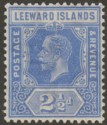 Leeward Islands 1931 KGV 2½d Bright Blue Die I Mint SG85