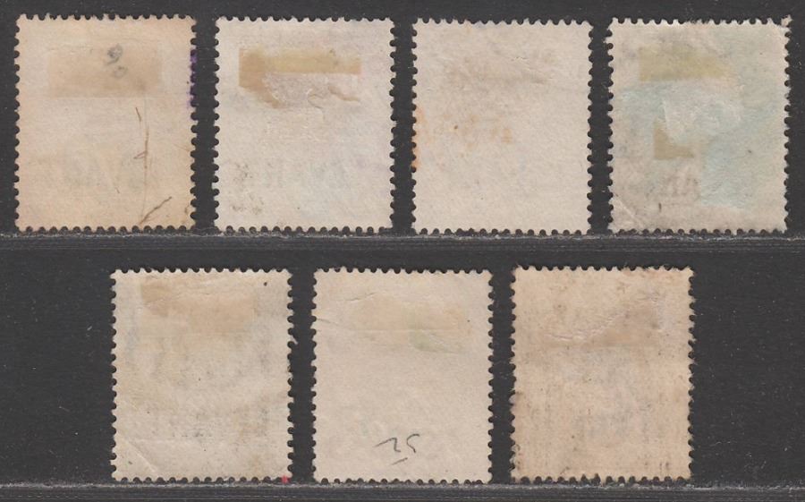 British Levant 1921 KGV Levant Overprint 3d, 6d Shades, 1sh Used with faults