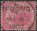 Malaya Straits Settlements 1902 QV 4c Deep Carmine Used w NIBONG TEBAL Postmark