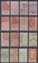 Malaya Straits Settlements 1888 QV Revenue Selection to $2 Used mixed condition