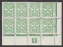 Malta 1967 QEII Postage Due ½d Emerald perf 12 Plate Block Mint SG D28