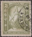Click for more photos and details Malta 1919 KGV Figure 2sh6d Olive-Green Fiscally Used SG87 Cleaned