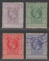 Click for more photos and details Malta 1925 King George V Revenue ½d, 1d, 3d, 6d Used / Unused