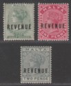 Click for more photos and details Malta 1899-1901 QV Revenue Overprint ½d, 1d, 2d Mint / Unused