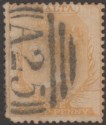 Click for more photos and details Malta 1863 Queen Victoria wmk CC ½d Dull Orange? perf 14 Used with A25 Postmark