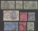 Click for more photos and details Malta QV Selection Used with A25 Malta Code A - I Duplex Postmarks inc GB Abroad