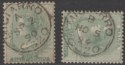 Click for more photos and details Malta QV ½d Green Used with MIGIARRO Code A and Code B Postmarks