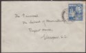 Click for more photos and details Malta 1945 KGVI 3d Used on Cover to Glasgow with Valletta Postmark