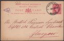 Click for more photos and details Malta 1901 QV 1d Postal Stationery Postcard to Glasgow with Valletta Postmark