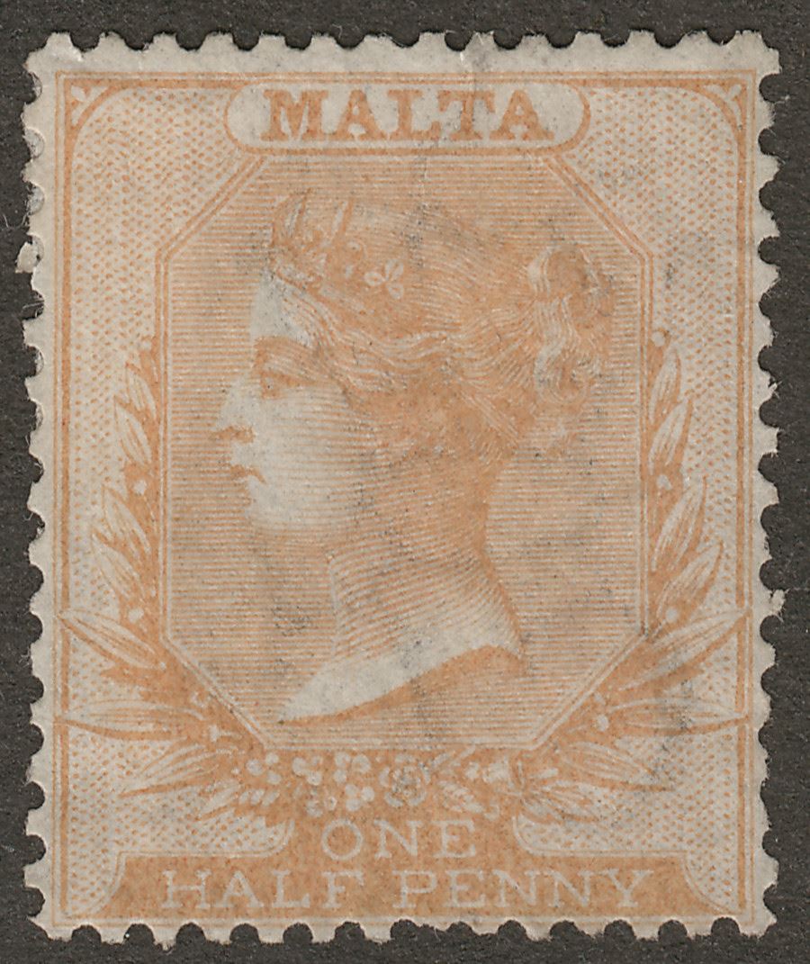 Malta 1863 Queen Victoria wmk CC Reversed ½d Buff perf 14 Mint SG4x cat £1700