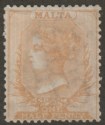 Click for more photos and details Malta 1863 Queen Victoria wmk CC Reversed ½d Buff perf 14 Mint SG4x cat £1700