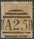 Click for more photos and details Malta 1875 QV wmk CC ½d Yellow-Buff? perf 14 Used SG8 cat £80