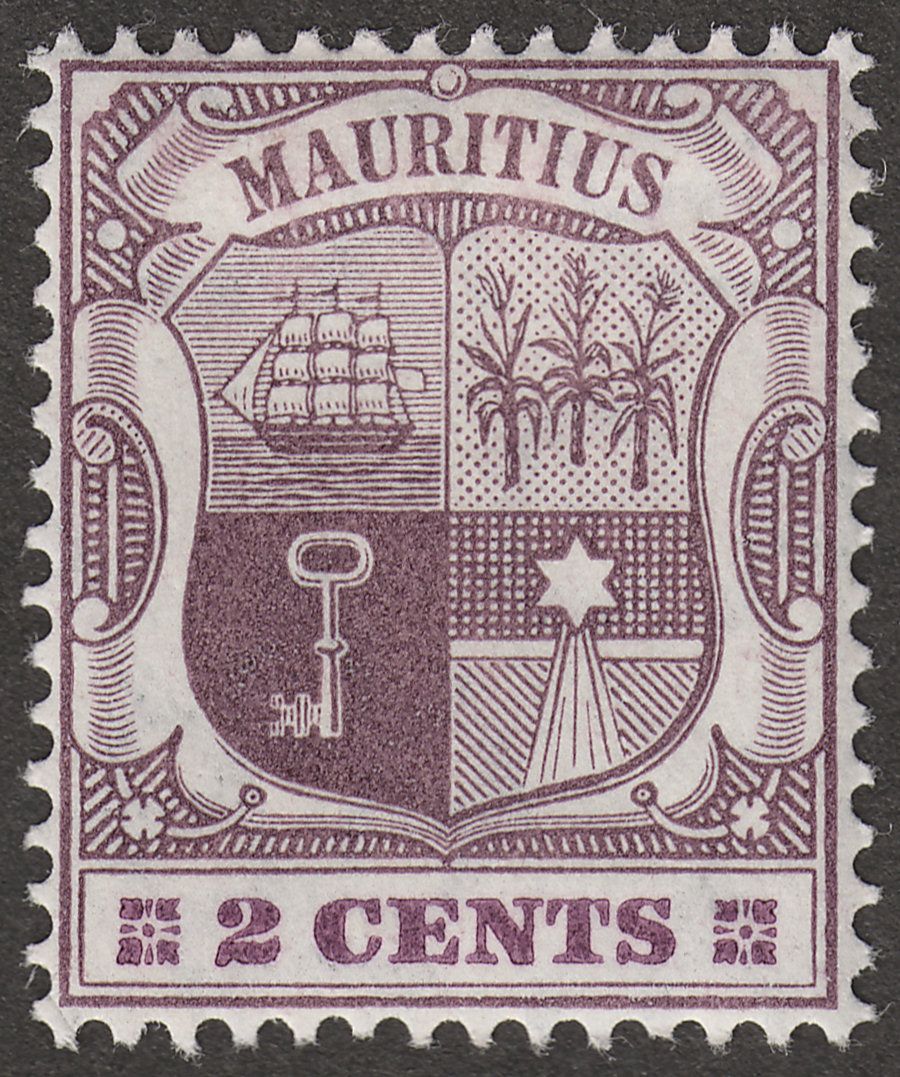 Mauritius 1905 KEVII 2c Dull and Bright Purple wmk Multi CA Mint SG165