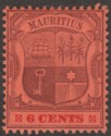 Mauritius 1904 KEVII 6c Purple and Carmine on Red wmk Multi CA Mint SG168
