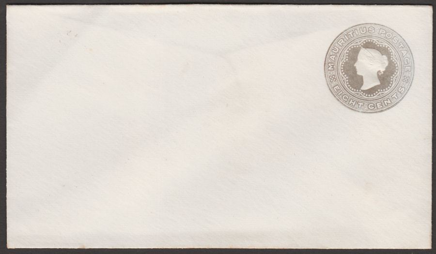 Mauritius Queen Victoria 8c Postal Stationery Cover Unused