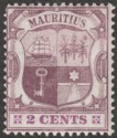 Mauritius 1905 KEVII 2c Dull and Bright Purple Chalky wmk Multi CA Mint SG165a