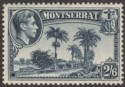 Montserrat 1938 KGVI 2sh6d Slate-Blue perf 13 Mint SG109