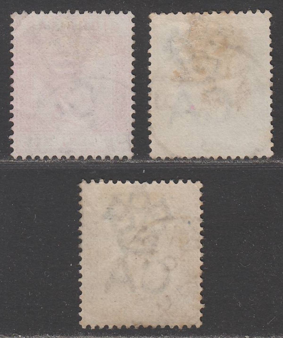 Gibraltar used Morocco 1889 QV 5c, 10c, 25c Used w TANGIER postmarks cat £22