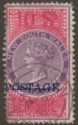Click for more photos and details New South Wales 1904 QV Postage Opt 10sh Violet and Rosine p12x11 Used SG277b