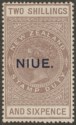 Niue 1923 KGV Postal Fiscal 2sh6d Grey-Brown Mint SG34