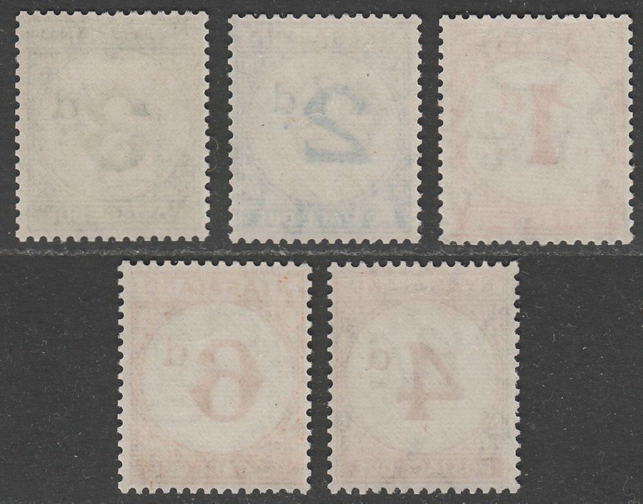 Nyasaland 1950 KGVI Postage Due Set Mint SG D1-5