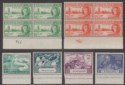 Click for more photos and details Nyasaland 1946-49 KGVI Victory 1d, 2d Blocks + Universal Postal Union Set Mint
