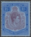 Click for more photos and details Nyasaland 1938 KGVI 2sh Purple and Blue Mint SG139