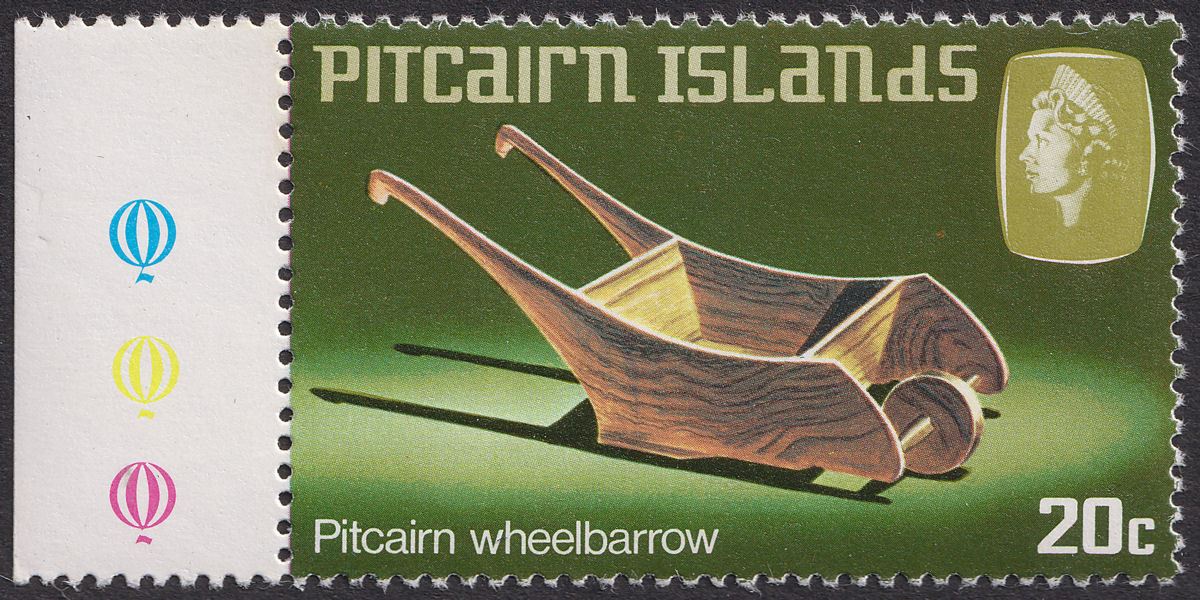 Pitcairn Islands 1968 QEII Handicrafts 20c wmk Inverted Mint SG91w