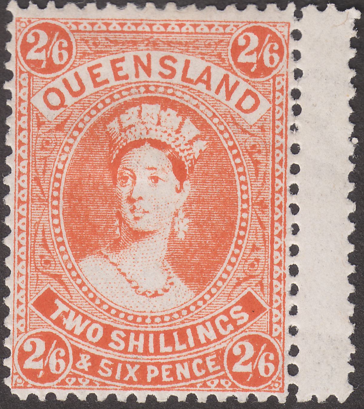 Queensland 1903 Queen Victoria 2sh6d Vermilion Mint SG270 cat £225
