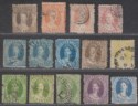 Queensland 1868-78 Queen Victoria Chalon Selection to 2sh Used mixed condition
