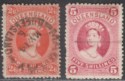 Queensland 1886-95 Queen Victoria 2sh6d postal + 5sh fiscal Used SG159 SG162